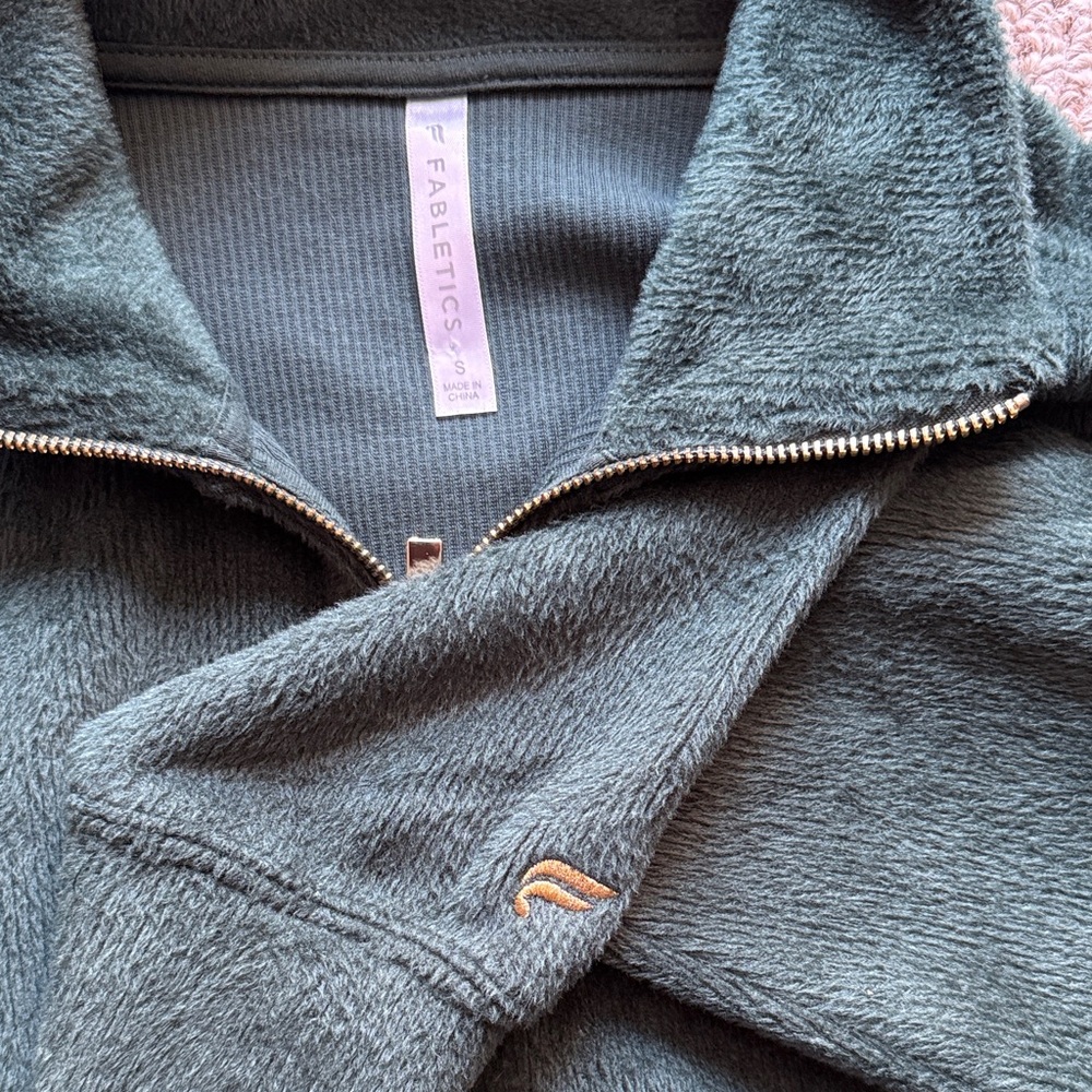 Fabletics Charcoal Zip-Up Jacket - image 2